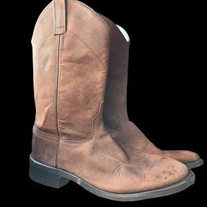 Old West Brown Vintage Roper Boots - M 7 / W 8.5